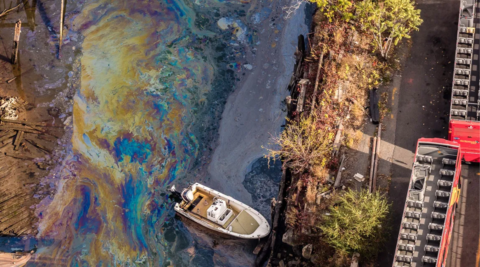 Gowanus Canal aerial view
