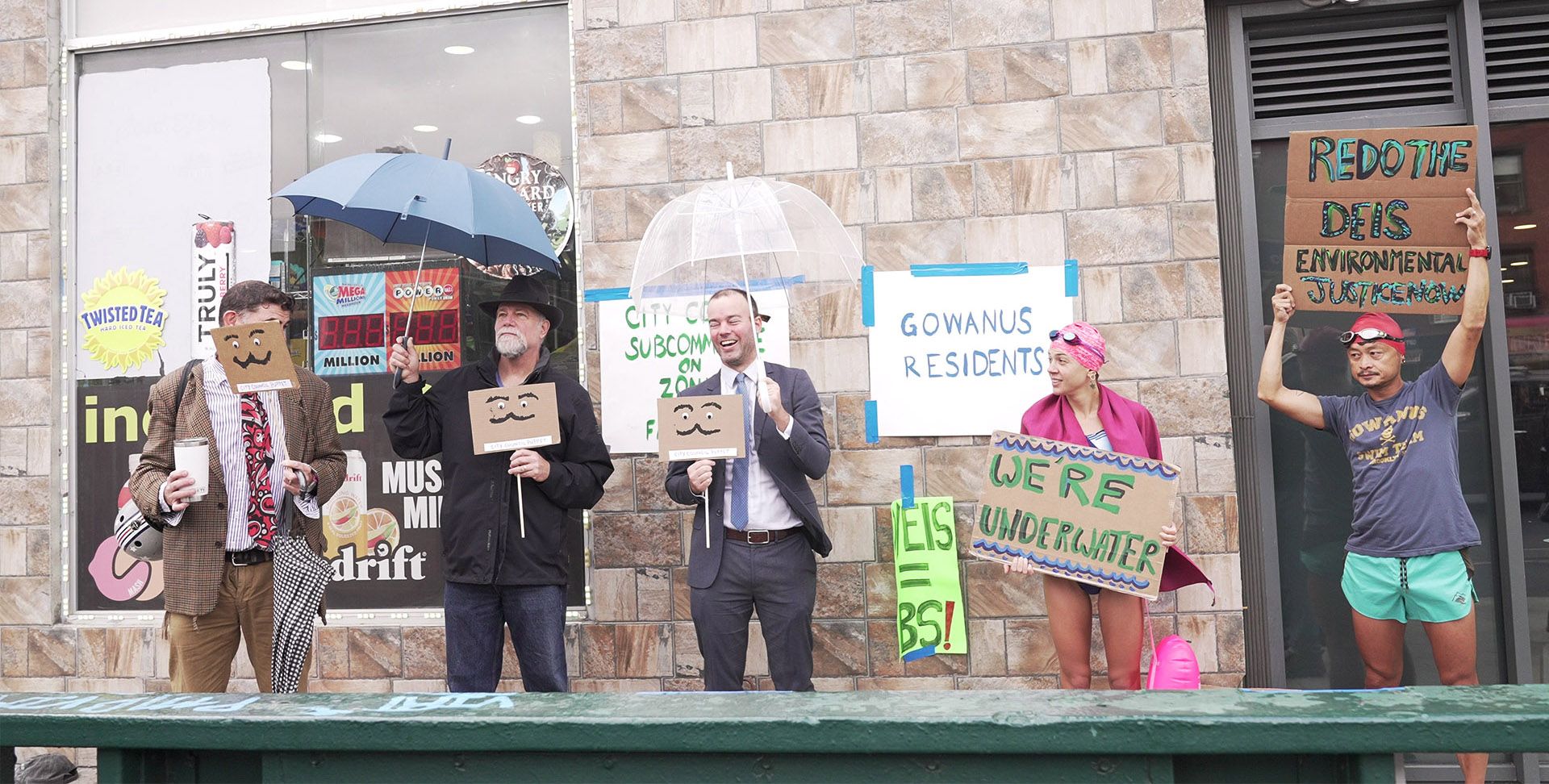 Street protest enters the record.
